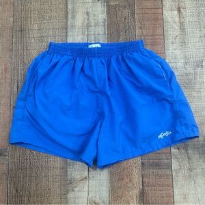 Vintage 90s Dolfin Womens Shorts Small Blue Supplex Nylon USA Retro Running Swim